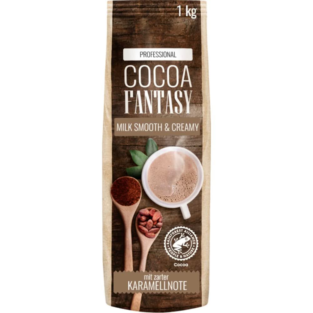 Cocoa Fantasy Hot Choc Powder, 1 kg de cacao en poudre pour chocolat chaud, 15% de cacao Naty Shop