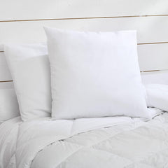 Bleu Câlin lot de 2 oreillers anti-acariens, anti-insectes, confort moelleux, 60 X 60 Cm, housse microfibre, protection intégrale, oreillers standard Naty Shop blanc