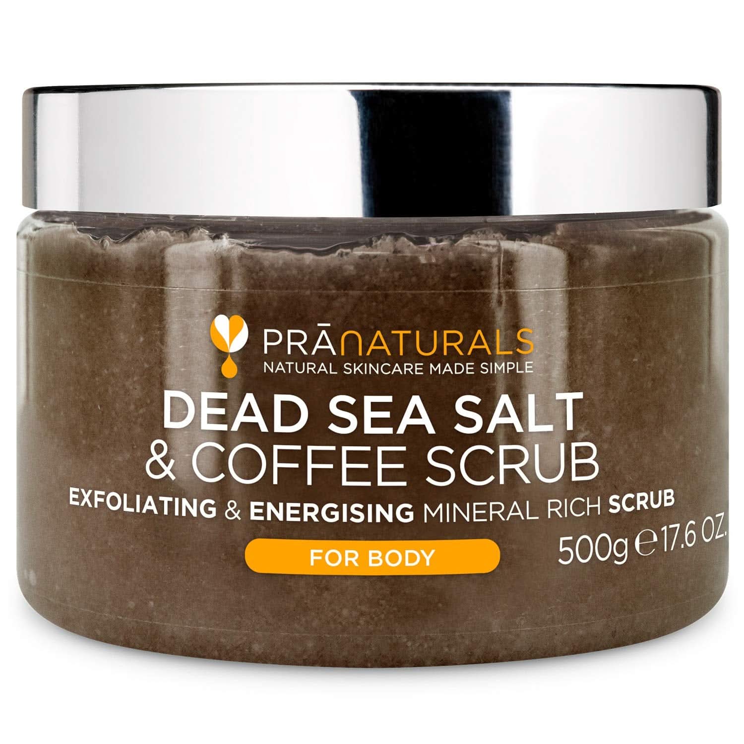 Pranaturals, Body Scrub cu sare de la Marea Moartă, 500 g Naty Shop Cafea