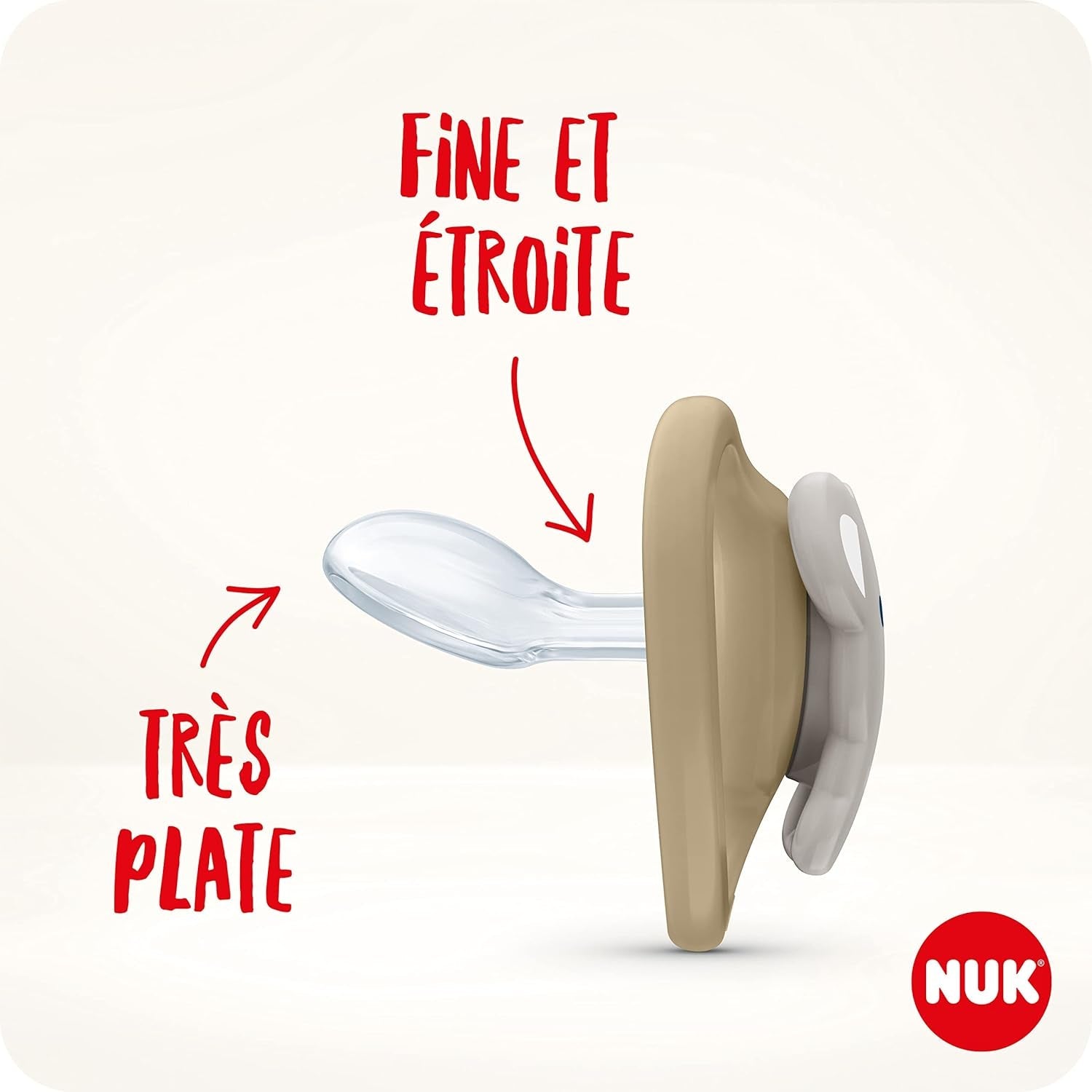 NUK Space Sucette pour bébé 6-18 mois, très grandes ouvertures pour peaux sensibles, silicone sans BPA, motif zèbre, lot de 2