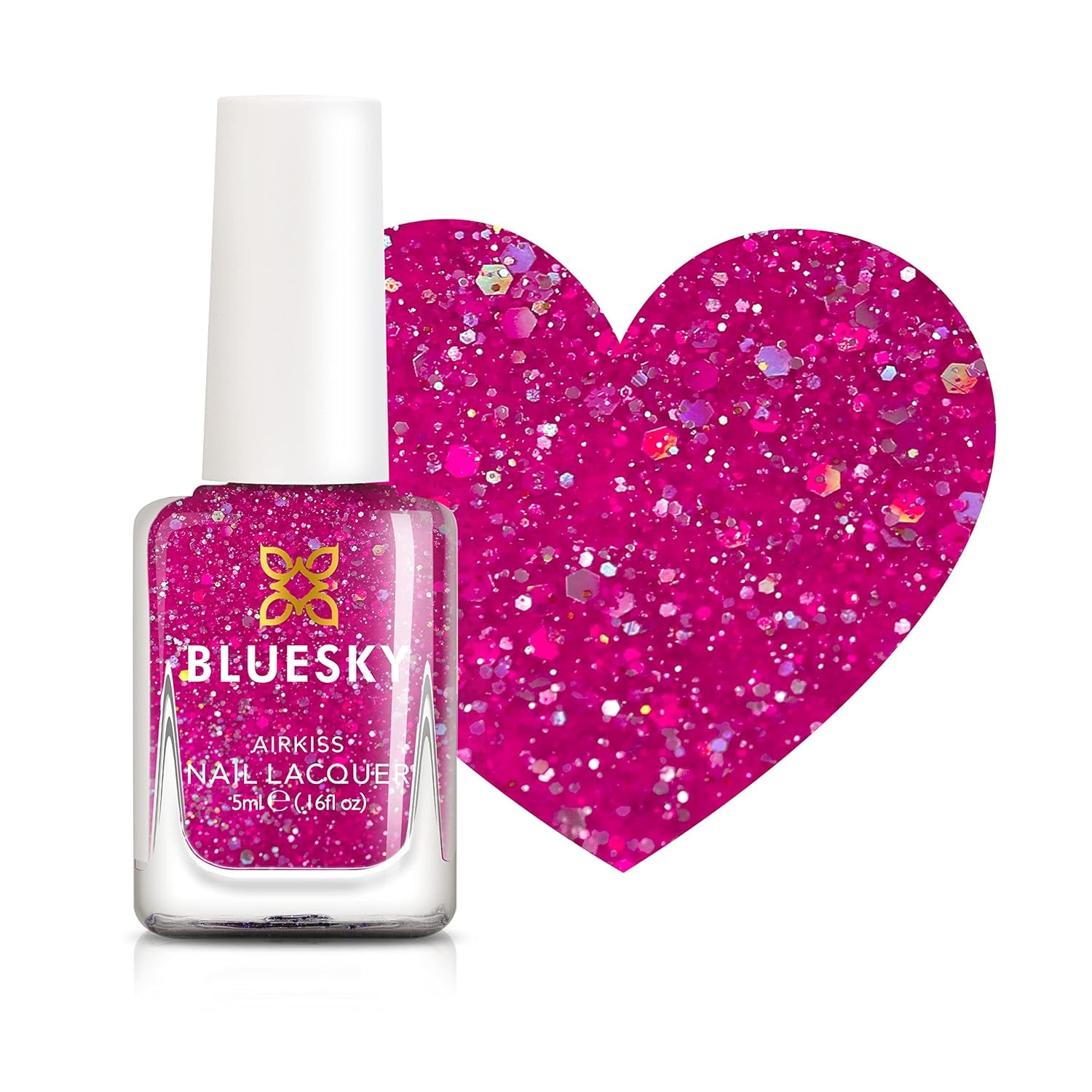 Vernis à ongles BLUESKY Kids - Vernis à ongles pelable à base d'eau, sans solvant, facile à enlever, 5 ml (Disco Time)
