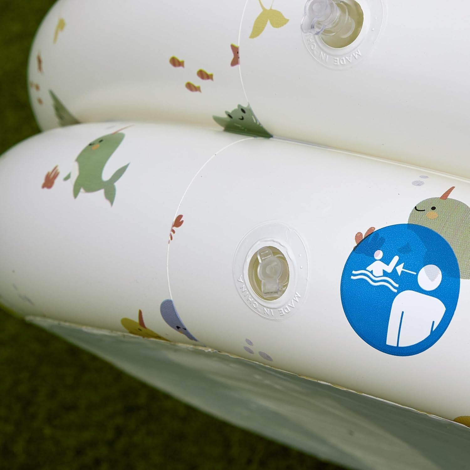 Miniland - Piscine Bébé Gonflable 100cm, Piscine Bébé Ronde Compacte et Sécurisée