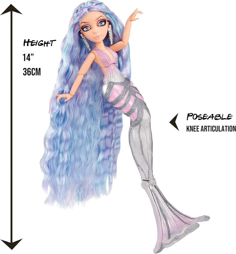 Mermaze Mermaidz - ORRA - Meerjungfrauen Puppe mit Farbwechsel-Funktion und Buntem Haar - Inkl. Glitzer-Haargel und Accessoires zum Stylen und Frisieren - Zum Sammeln - Für Kinder ab 4 Jahren