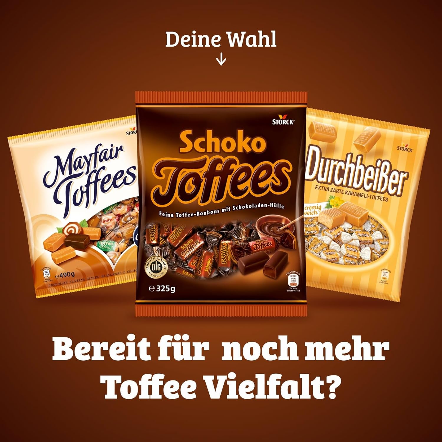 Caramels au chocolat - 3 x 325g - Caramel au chocolat avec glaçage au chocolat amer (30%)