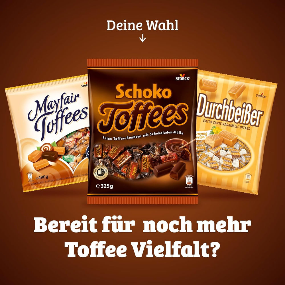 Caramels au chocolat - 3 x 325g - Caramel au chocolat avec glaçage au chocolat amer (30%)