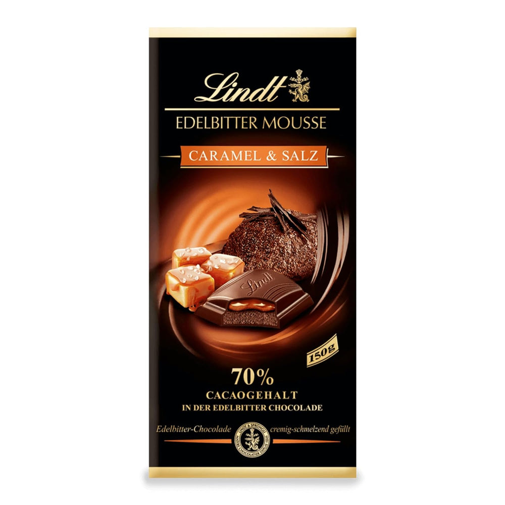 Mousse au chocolat noir Lindt avec piment et cerises | Barre 150g | Avec 70% de cacao et garniture de mousse au chocolat noir et piment cerise | Barre de chocolat | Chocolat noir