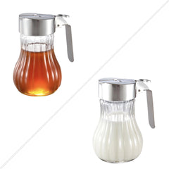 Tasse à crème/miel Tescoma CLASSIC 250 ml, en acier inoxydable et verre robuste, idéale pour la maison et la restauration, durable et fonctionnelle