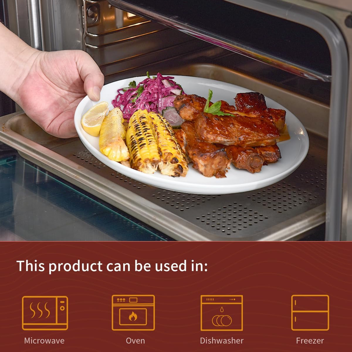 Service de table 12 pièces, service de table en porcelaine pour 4 personnes, service de table blanc avec assiettes, assiettes à dessert et bols à céréales