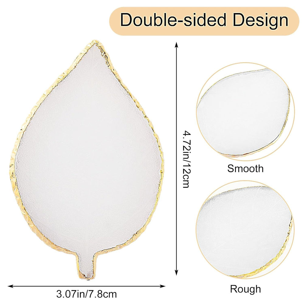 Résine Nail Art Palette Blatt Form Nail Art Werkzeuge Kit Nail Gel Polish Farben Mischen Palette pour DIY Nail Art Make-Up Nagel Décoration Zubehör