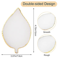 Résine Nail Art Palette Blatt Form Nail Art Werkzeuge Kit Nail Gel Polish Farben Mischen Palette pour DIY Nail Art Make-Up Nagel Décoration Zubehör