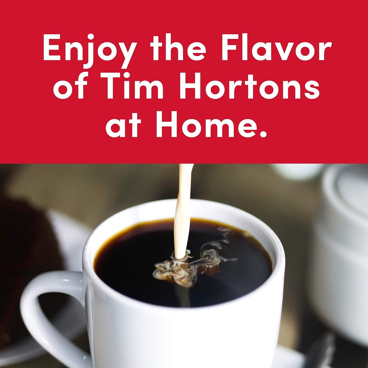 Tim Horton's 100 % Arabica, torréfaction moyenne, mélange original, café en grains entiers, 2 lb.