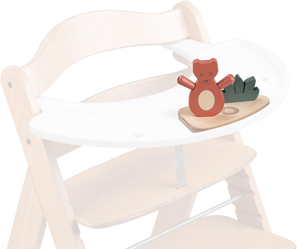 hauck Play Music, Zebra - Xilofon joc muzical de la 12 luni Compatibil cu placa de joc Play Tray pentru Alpha+, Beta+ și Arketa scaun înalt din lemn, jucărie din lemn pentru copii Promovează coordonarea ochi-mână Jucarii Bebe Naty Shop Joacă Shaking S, Bear Atașament pentru o singură piesă