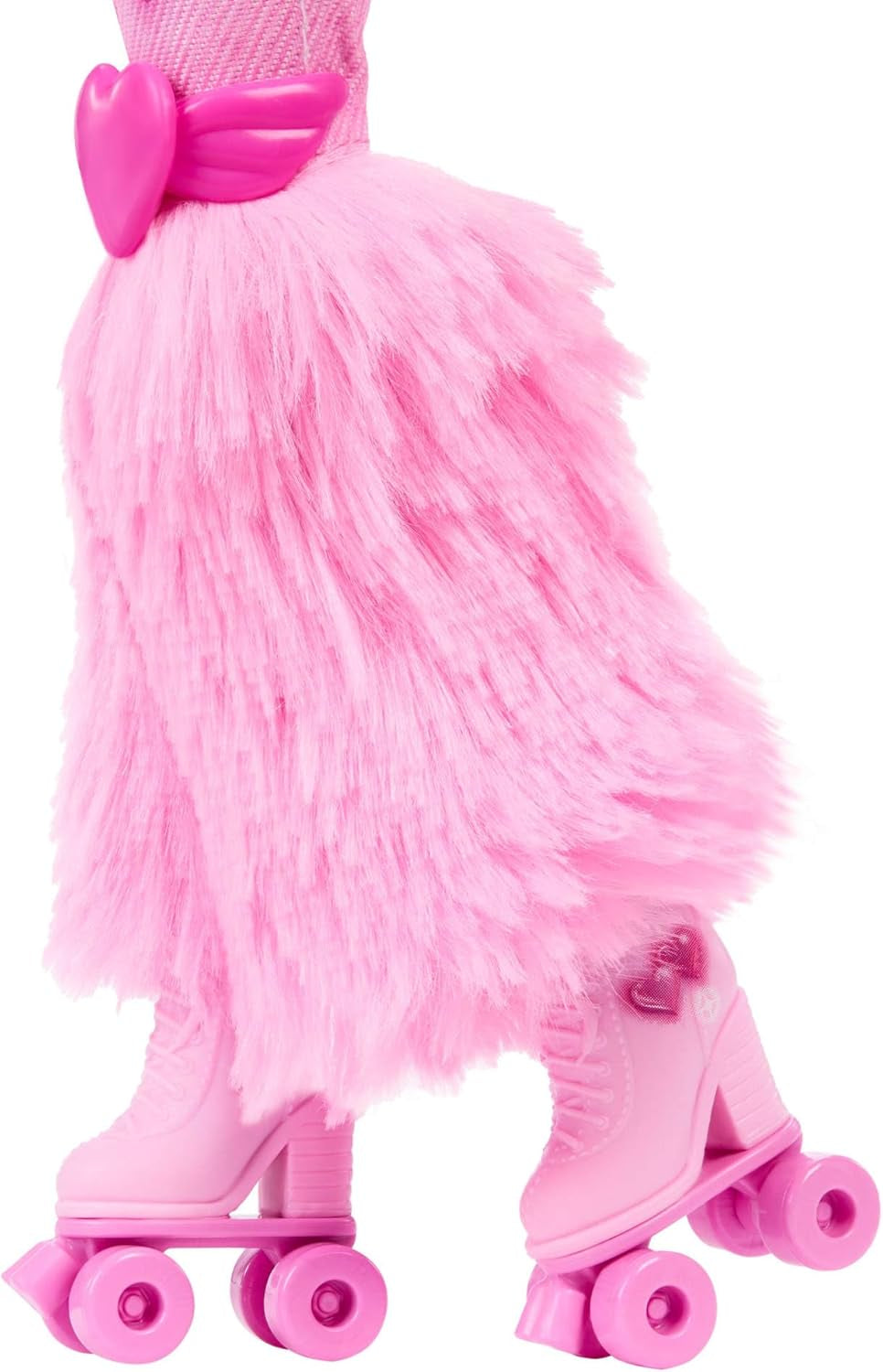 Barbie Dream Besties Puppe und Accessoires, bewegliche Barbie Brooklyn Rollschuh-Modepuppe mit braunem Haar, 9 Zubehörteile zum Thema Musik und Video, JFX97