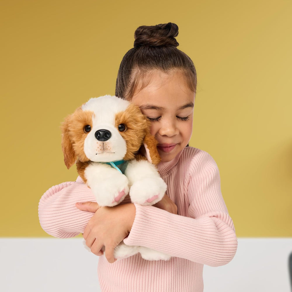 Little Live Pets My Really Real Puppy – Patches; Interaktiver Welpe; 60+ Geräusche/Reaktionen; realistisches Aussehen; 1 aus 72 Varianten; Spielset mit Transportbox; Batterien enthalten; ab 5 Jahren