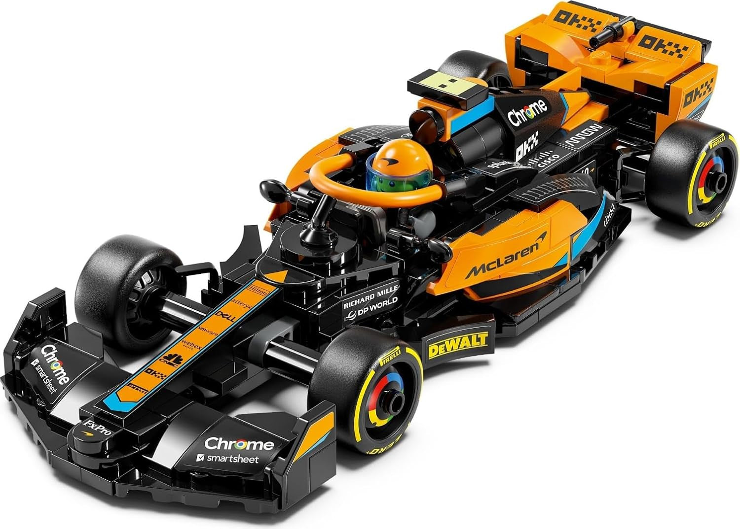 LEGO Speed Champions Mclaren Formule 1 Voiture de course 2023, jouet pour garçons et filles de 9 ans et plus qui aiment jouer de manière indépendante, modèle de véhicule à construire, décoration de chambre d'enfant 76919 Ensembles de construction Besuche den LEGO-Store