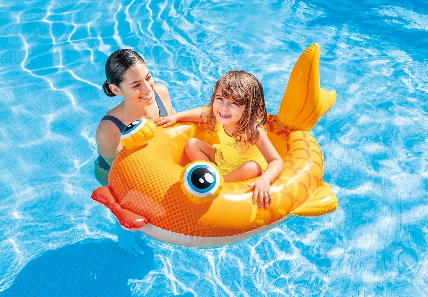 Intex Pool Cruiser - Scaun gonflabil pentru bebeluși/barcă de înot, modele asortate