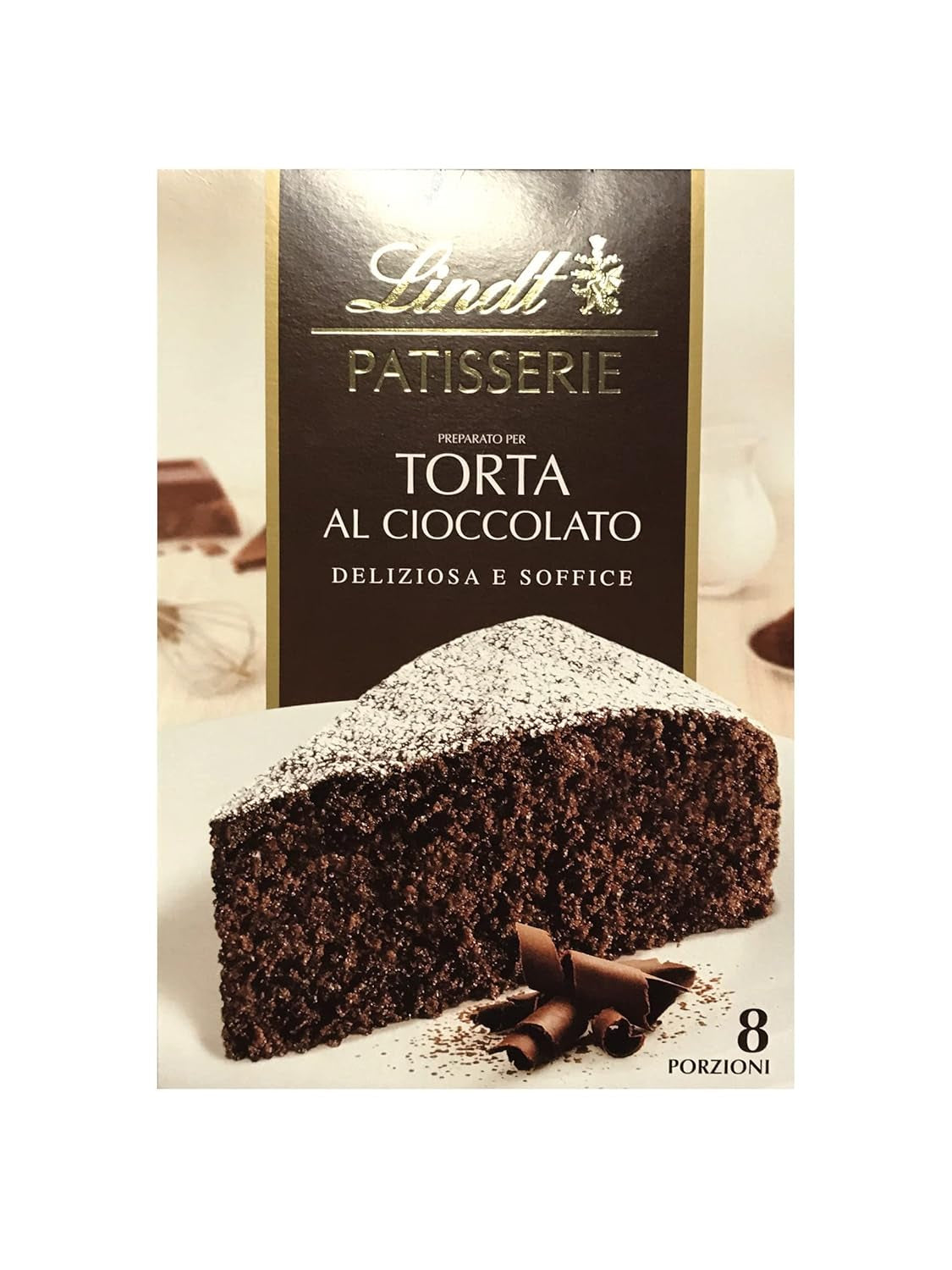 Lindt & Sprüngli Feines Backen Kuchenmischung, Backmischung, 8 Portionen, Lactosefrei, 400 G Amestec pentru copt si gatit Naty Shop Schokoladenkuchen