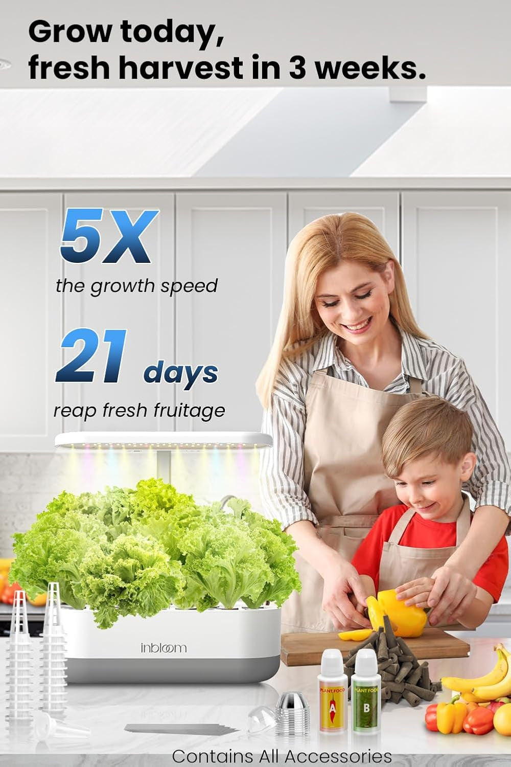 Système de culture hydroponique, 12 dosettes