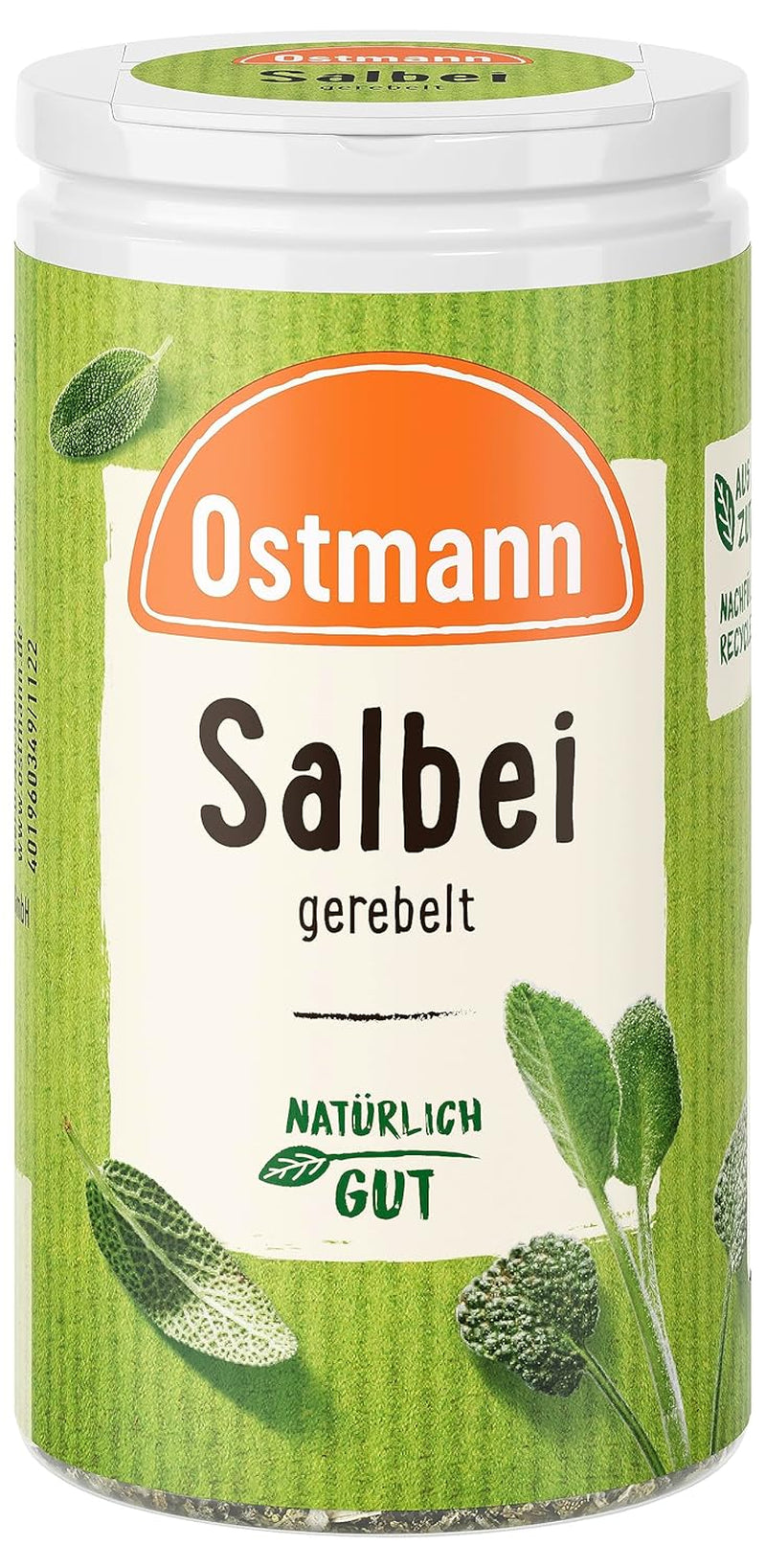 Ostmann Gewürze - Ceinture de sauge | Würziges Kräuteraroma für Fleisch- und Gemüsegerichte | 10 g dans la dose