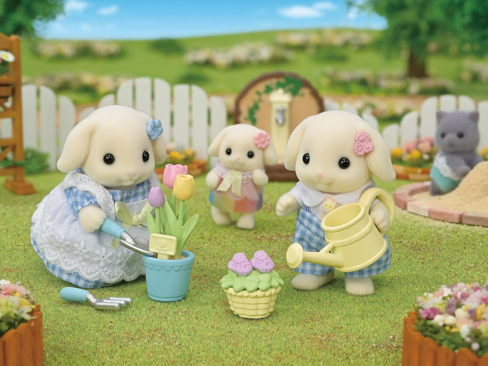 Sylvanian Families - 5736 Blumen- und Garten-Spielset mit Figuren - Figuren für Puppenhaus