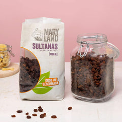 Sultanes du Maryland, Raisins secs, naturellement sucrés, sans sucre ajouté - sans conservateurs, 1 Kg Produits déshydratés Naty Shop