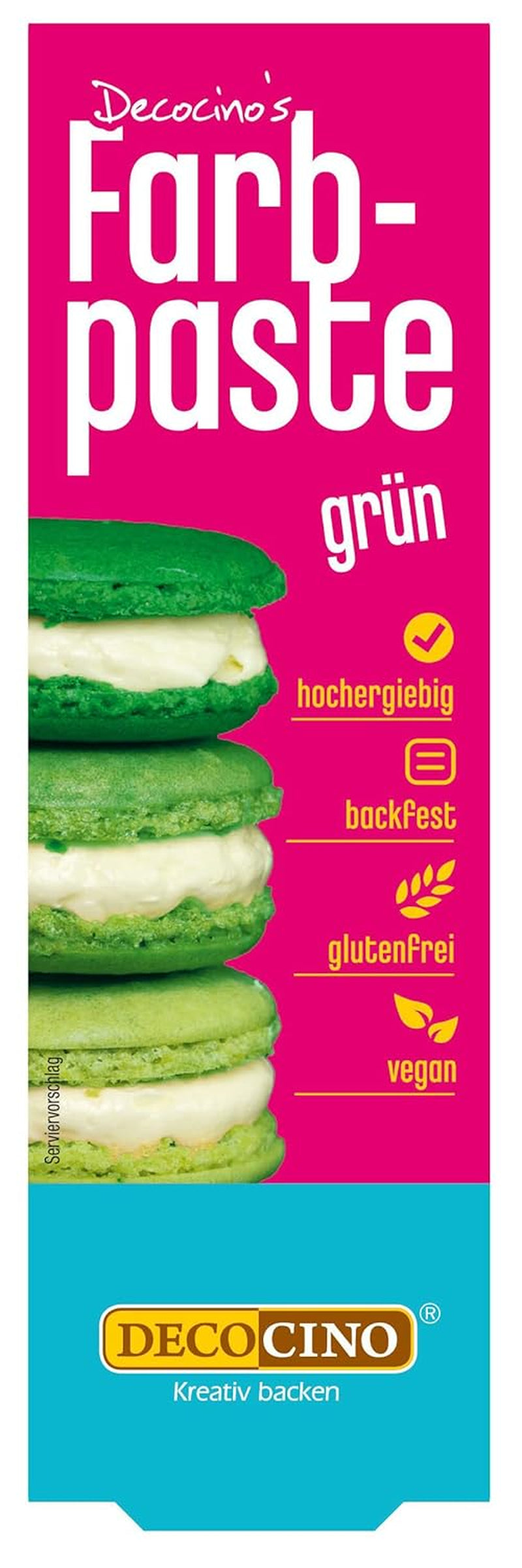 Pâte colorante rose DECOCINO - 20 g - Colorant alimentaire, idéal pour colorer gâteaux, fondants et crèmes - Sans acides gras azoïques ni gluten