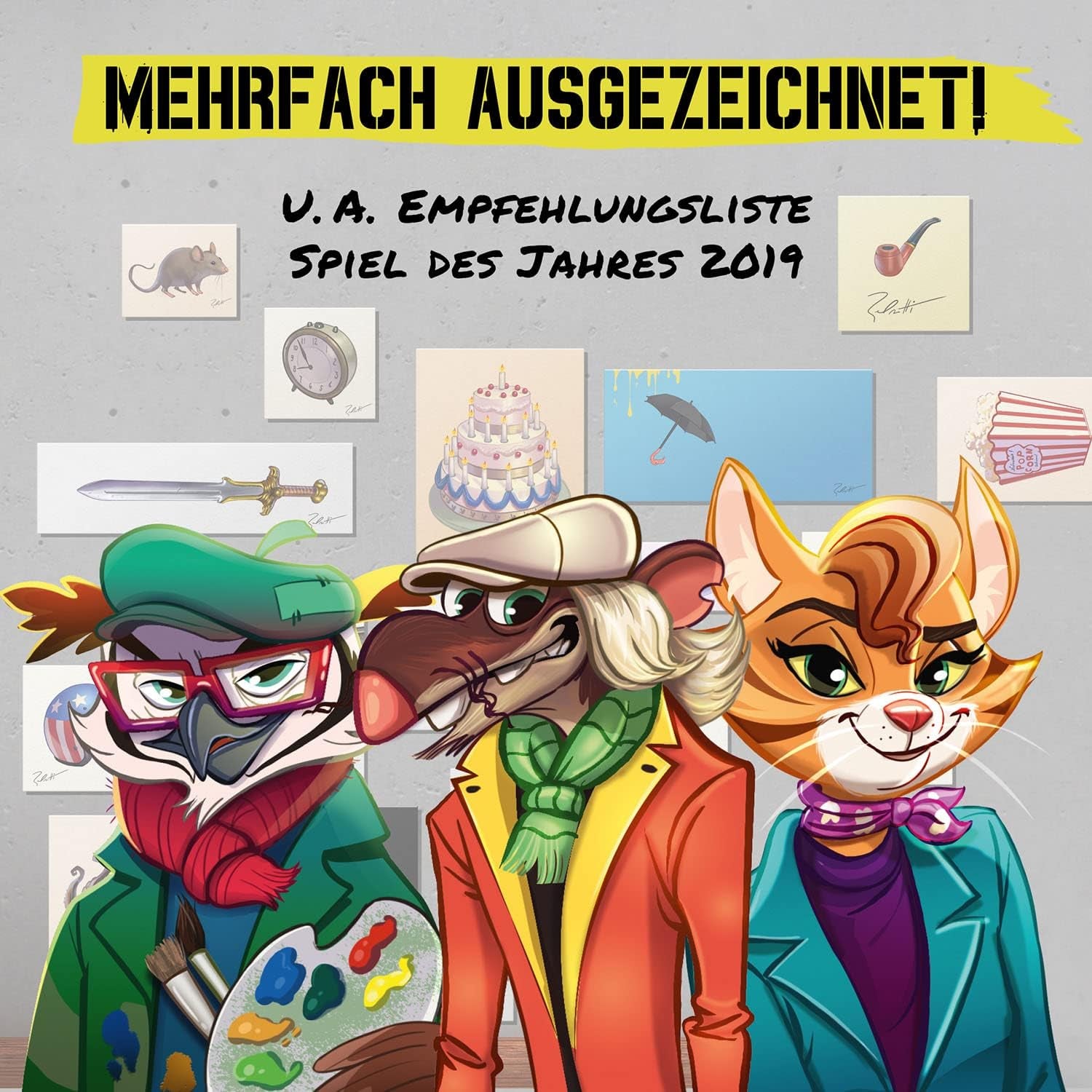 KOSMOS 683320 Belratti, Est-ce de l'art ou est-ce que cela peut être le chemin ? Jeu de cartes, jeu coopératif d'association d'images, 3 à 7 joueurs, à partir de 8 ans