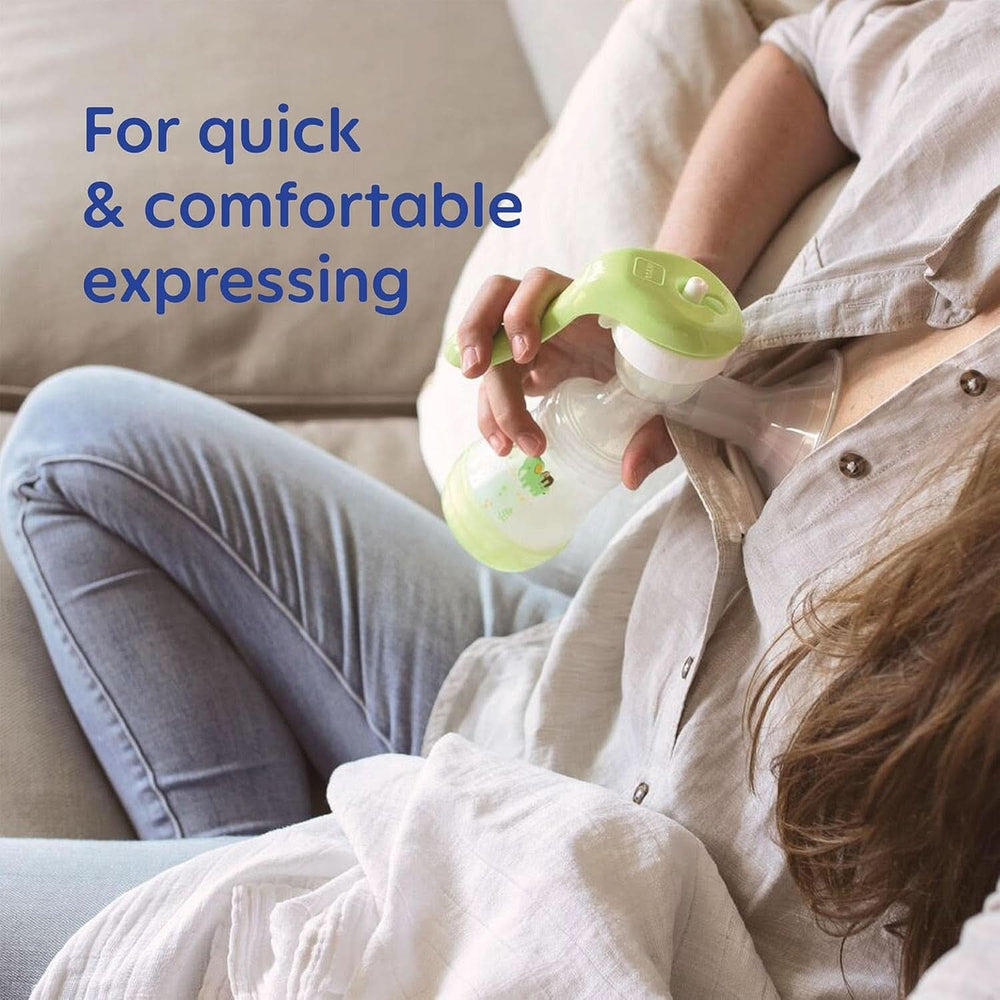 Tire-lait manuel MAM - tire-lait confortable et compact pour le lait maternel comprenant 1 biberon anti-colique Accessoires MAM Easy Start Alimentation et Allaitement Bebe Naty Shop