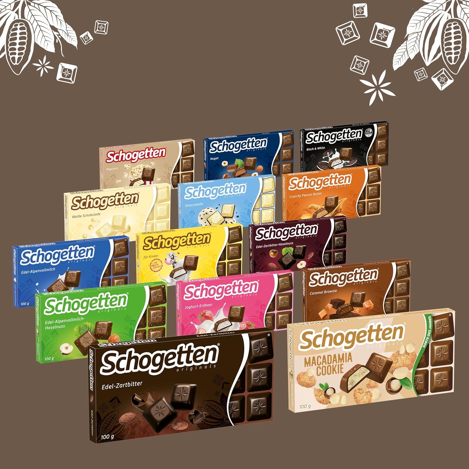 Chocolat noir Schogetten (50% de cacao), 100 g