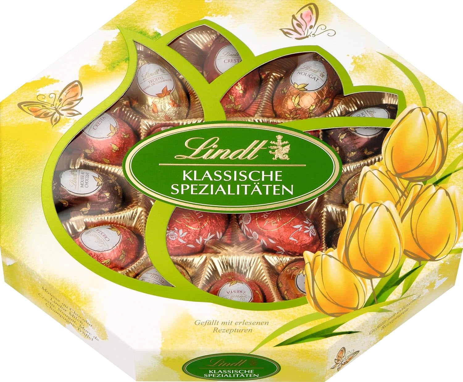Ouă speciale Lindt & Sprüngli, casetă, diverse marimi Naty Shop Cutie de 288 grame