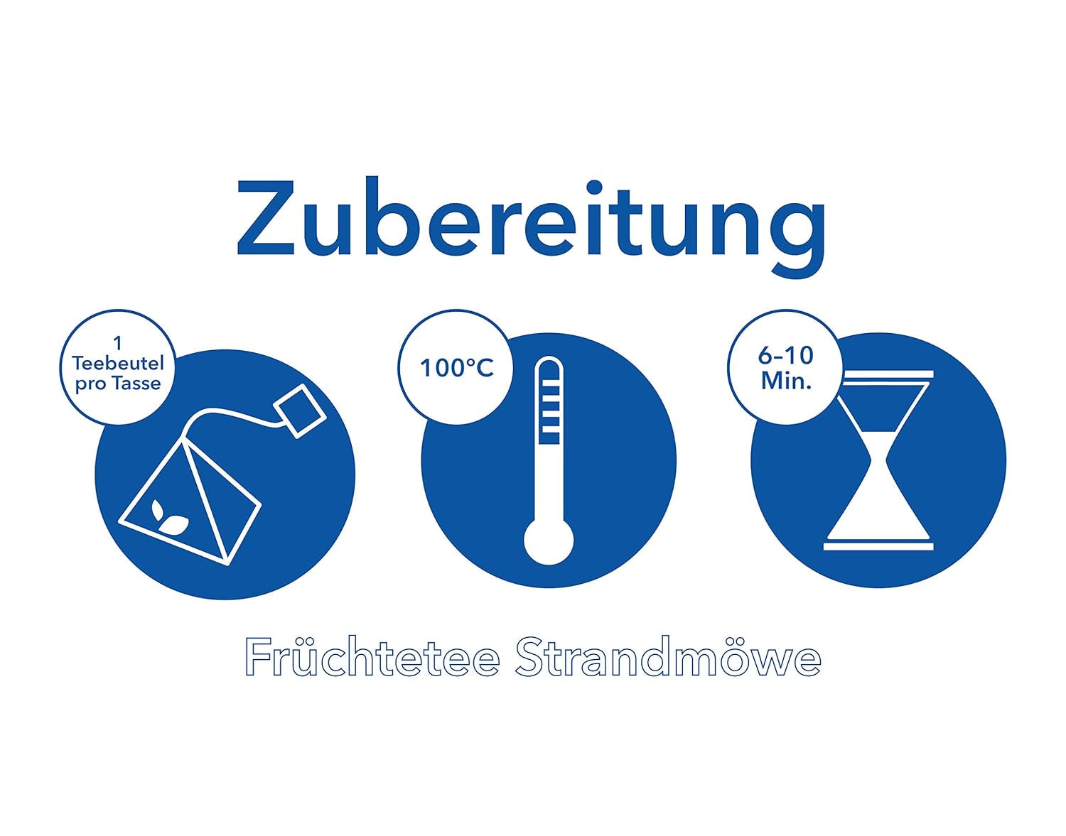 Ceai de fructe în pliculețe piramidale Portocale și căpșuni - Strandmöwe 15 pliculețe Mehr Meer Sylter Teekontor