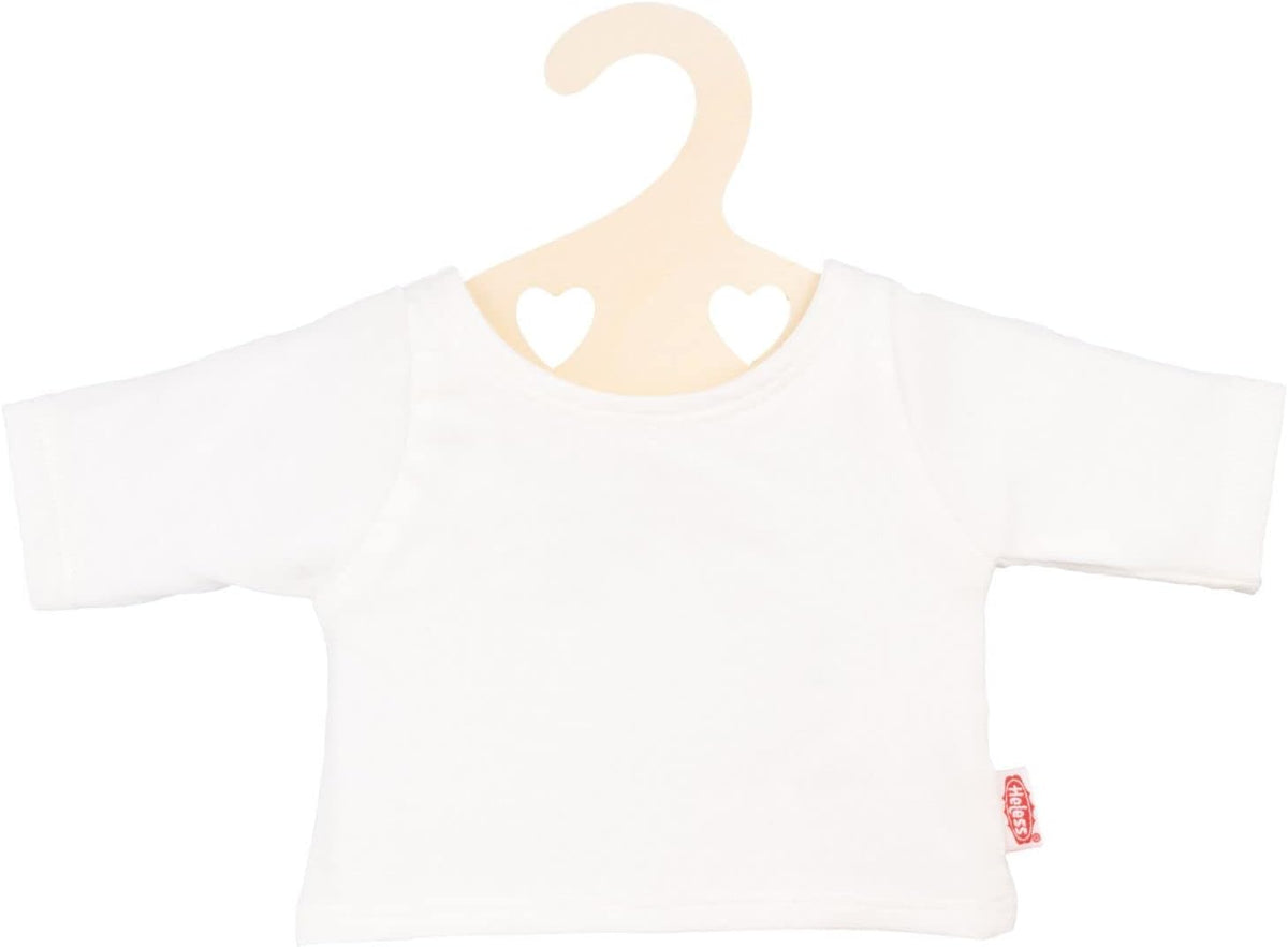 Heless 2956 - T-shirt pour poupées en blanc, taille 35 - 45 cm