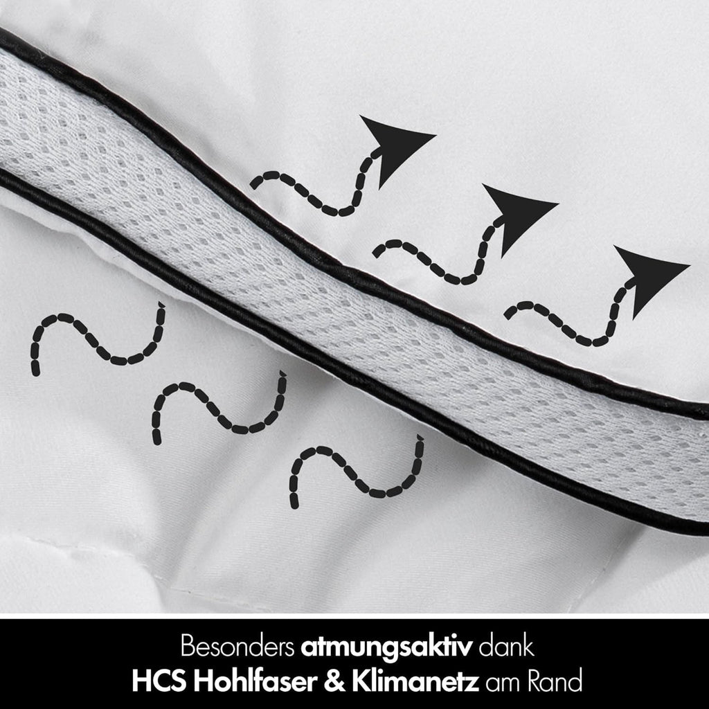 Plapumă 4 anotimpuri 135X200-2 în 1 plapumă all-season 135X200 - Plapumă respirabilă, lavabilă și vegană - Plapumă duo cu bandă de confort pentru dormit - Umplutură 500G & 700G Plapumi si pilote Naty Shop