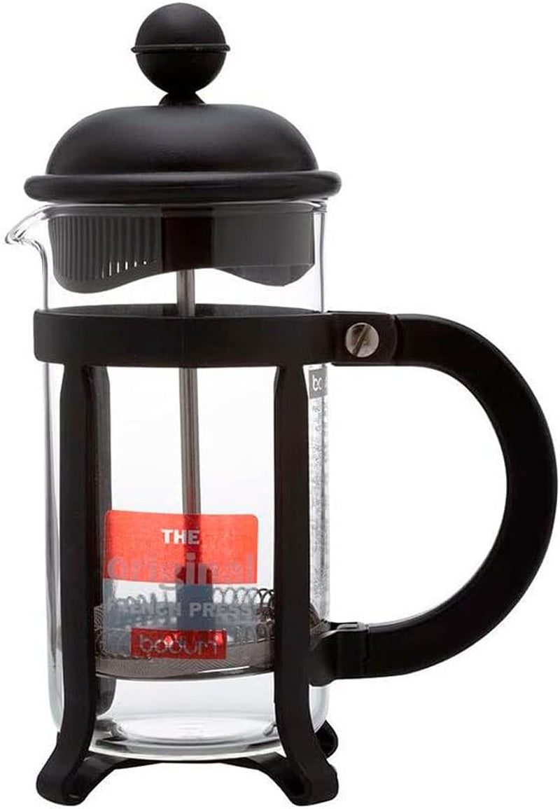 Bodum 1908-01 Cafetière Java, 8 tasses, 1 L, multicouche, noir, 10,6 x 16,3 x 24,5 cm, 6 pièces