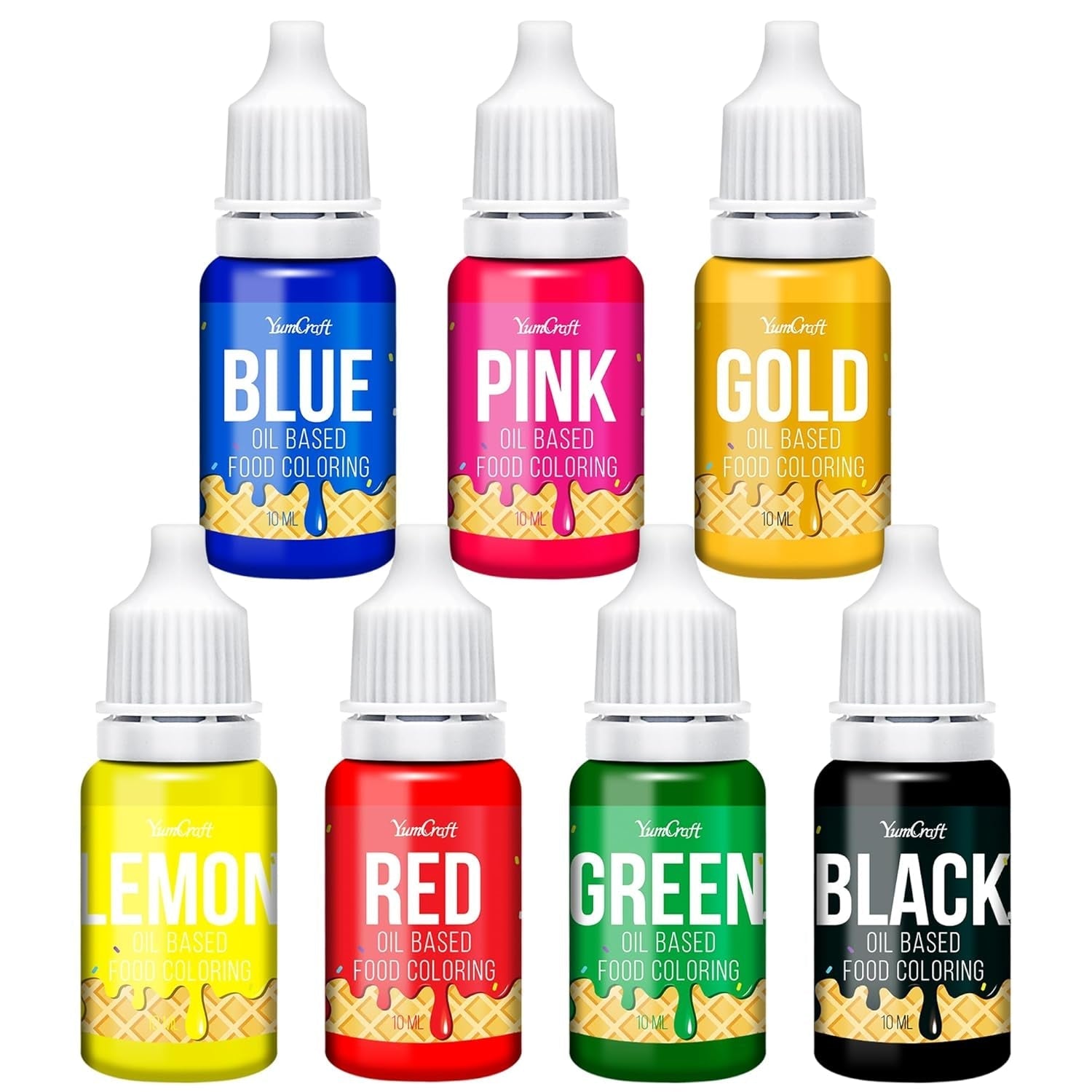 Colorant alimentaire liposoluble - 12 couleurs colorant alimentaire à base d'huile pour chocolat, crème au beurre, bonbons, glaçage - colorant alimentaire concentré à base d'huile pour la pâtisserie, la cuisine, le fondant - 6 ml chacun
