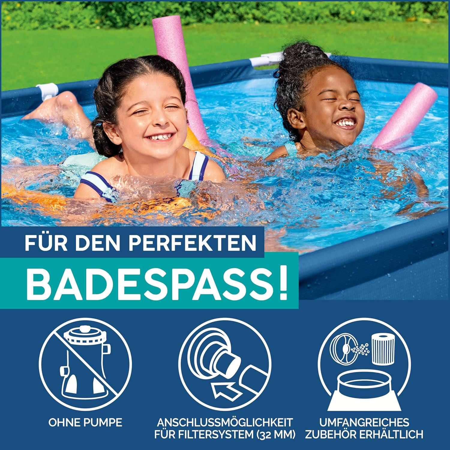 Piscine 2,59 mx 1,70 mx 61 cm / 8'6" x 67" x 24"