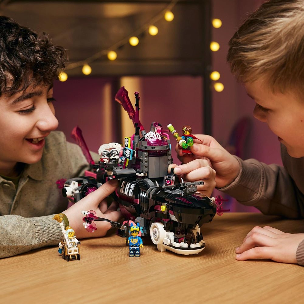 LEGO DREAMZzz Albtraumhai-U-Boot - Ensemble modulaire avec 2 Baumöglichkeiten, 2 abnehmbaren Fluggeräten et 5 Minifiguren, inkl. Mateo et Astrid - Cadeau pour filles et garçons à partir de 9 ans - 71500