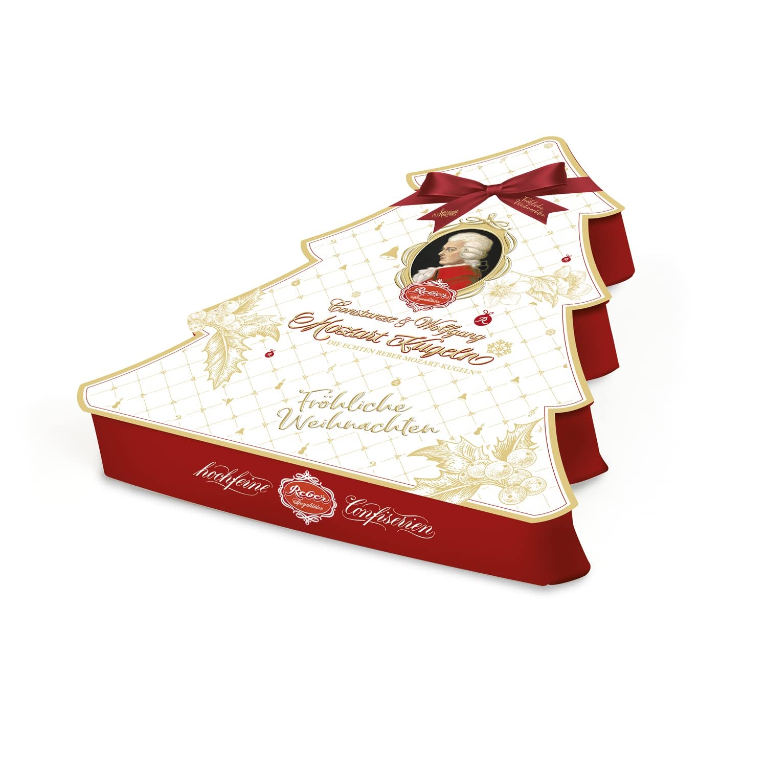 Boules Reber Mozart au chocolat noir, pack de 6 avec pâte d'amande et nougat, vegan - 1 x 120 g