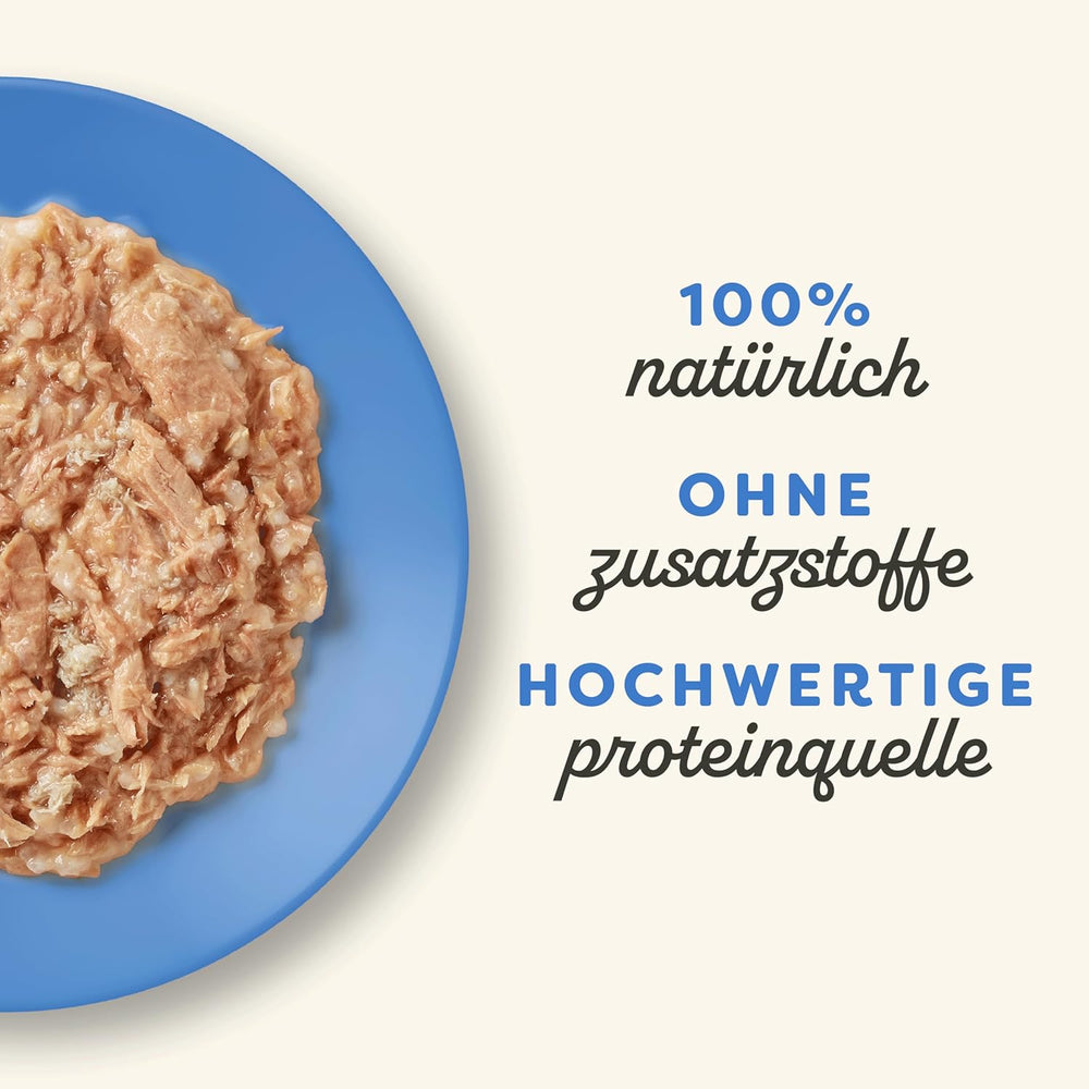 Applaws 100% Natural Nassfutter for Katzen, Thunfischfilet mit Krabben in Brühe - Packung mit 12 x 70g Beuteln