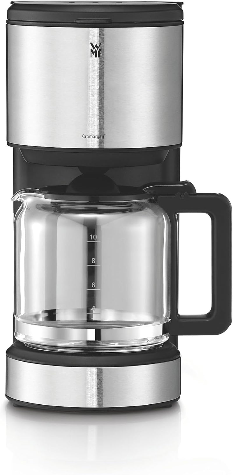 Machine à expresso WMF Bueno avec carafe en verre, café filtre, 10 tasses, bouton marche/arrêt, système anti-goutte, filtre oscillant, arrêt automatique, plaque chauffante, 1000 W