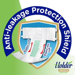 Couches jetables unisexes pour adultes, imperméables, absorbantes, élastiques, respirantes, super absorbantes, double couche, indicateur d'humidité, protection dermatologique 5 étoiles, moyen