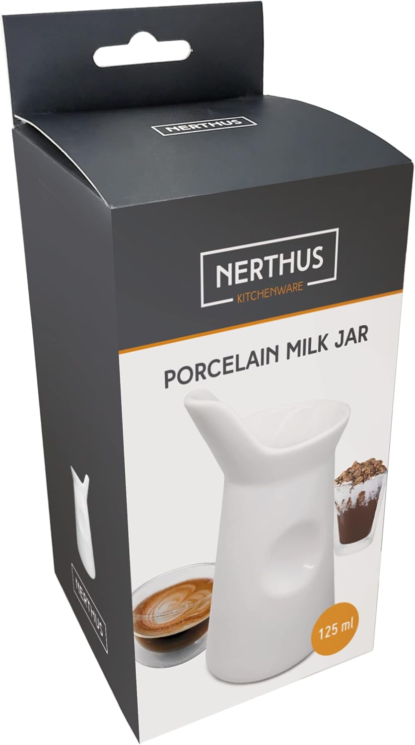 NERTHUS FIH 418 Tasse à lait en porcelaine 125 ml, Original, Blanc