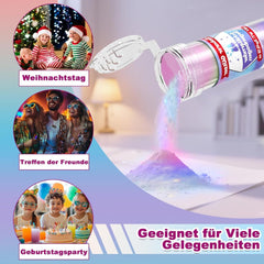 Paillettes comestibles pour boissons et gâteaux – 15 couleurs en poudre colorante alimentaire (3 g/couleur) | Paillettes comestibles sans changement de saveur | Idéal pour les cocktails, les gâteaux, les desserts et les décorations de pâtisserie