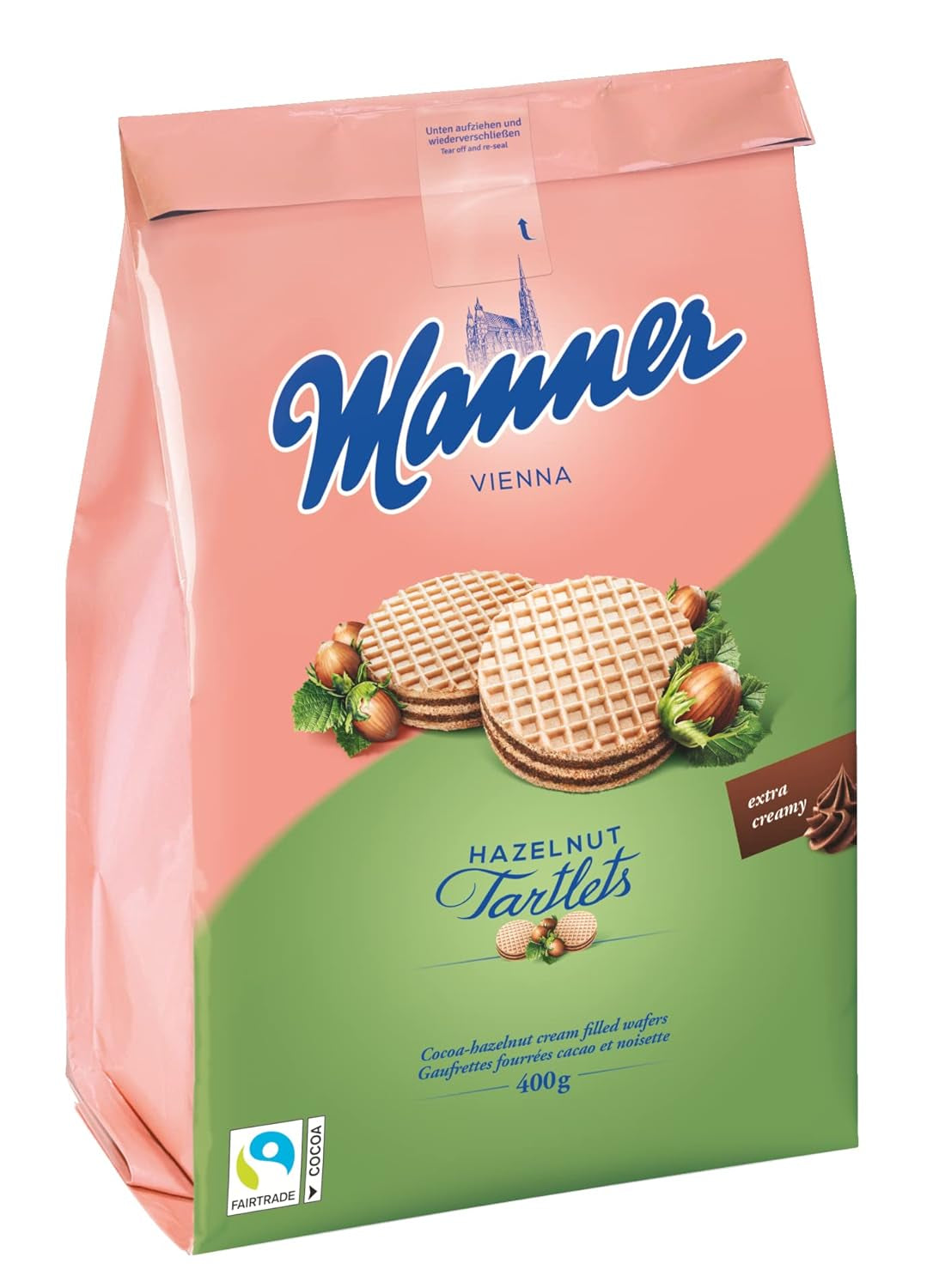 Manière de Tarte | Biscuits croquants à la crème de noisettes | 1 paquet (400 g)