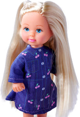 Simba Evi Love Poupée de jeu cochons d'Inde avec deux cochons d'Inde et maison, bouteille d'eau et carottes, 12 cm, à partir de 3 ans