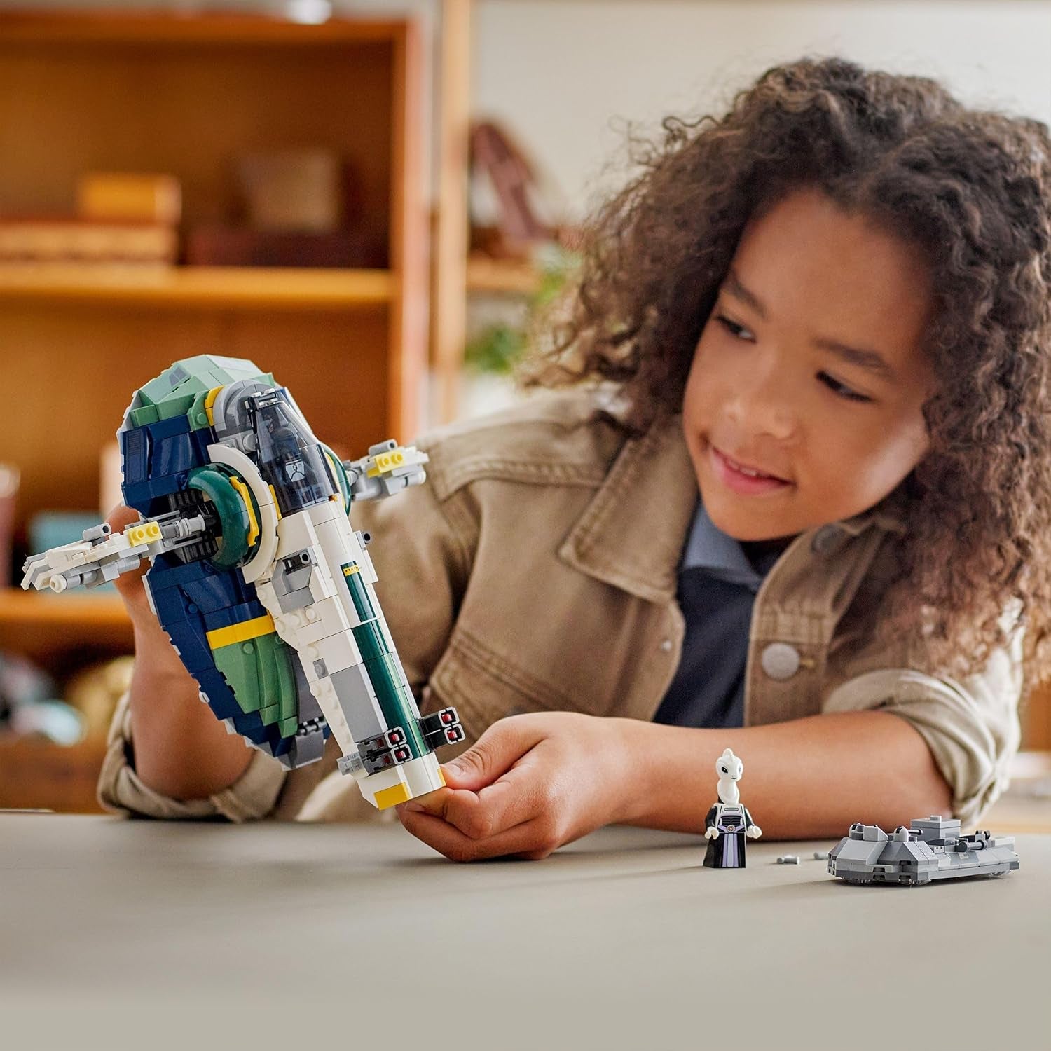 LEGO Star Wars : Angriff der Klonkrieger Le Sternenschiff de Jango Fett - Jeu pour les jeunes et les filles à partir de 9 ans - Figurines de rechange - Décoration créative DIY - Idées cadeaux pour les enfants - 75433