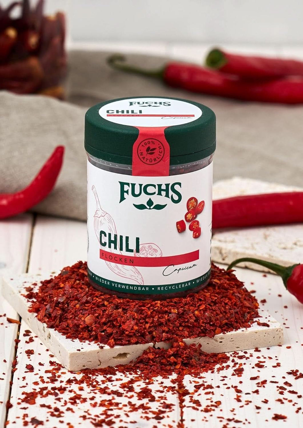 Flocons de piment Fuchs, 50 grammes Condiments Naty Shop