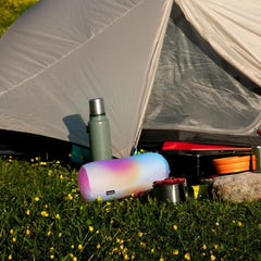 Oreiller de plage FISURA, dégradé de couleur, 29 x 12 cm, oreiller de relaxation, rose, oreiller de voyage original, oreiller de camping en polyester, oreillers de voyage Naty Shop non assemblés