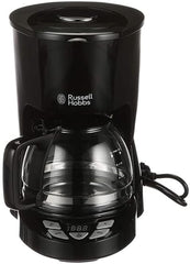 Russell Hobbs Cafetière [minuterie numérique, pomme de douche pour une extraction et un arôme optimaux] Textures+ (1 à 12 tasses, carafe en verre 1,25 L, plaque chauffante, système anti-goutte) Cafetière à filtre 22620-56