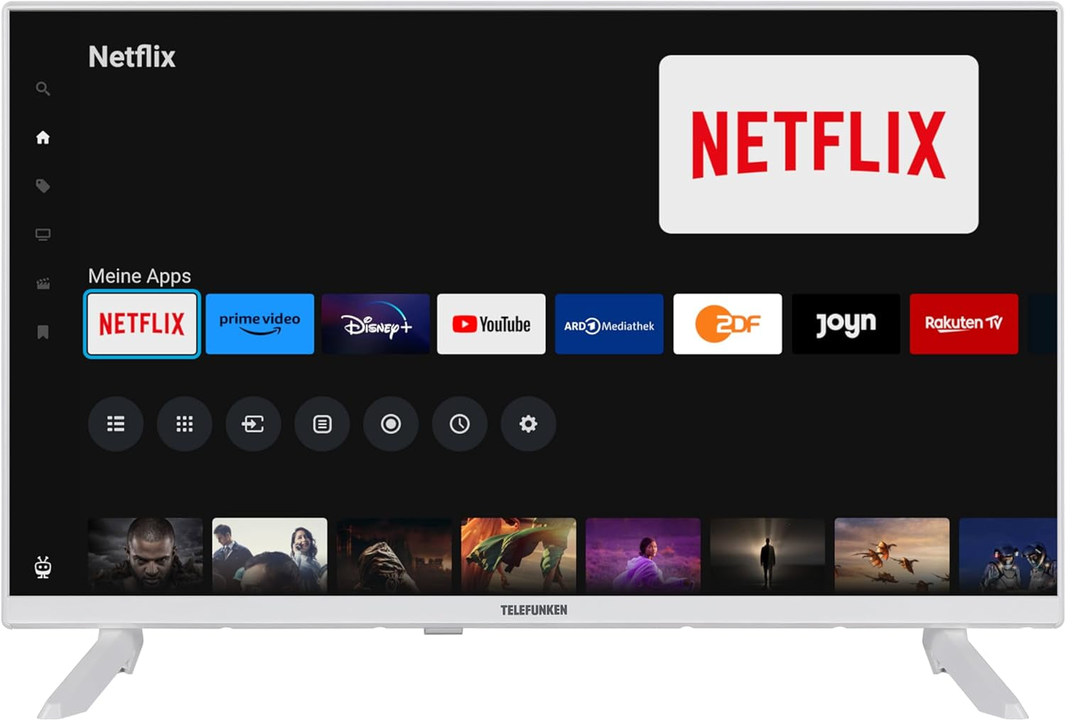 Televizor inteligent TELEFUNKEN de 40 de inci, cu tehnologie TiVo Full HD, HDR TV cu tuner triplu și 6 luni de HD+ incluse, televizor LED XF40TP900S (2026)